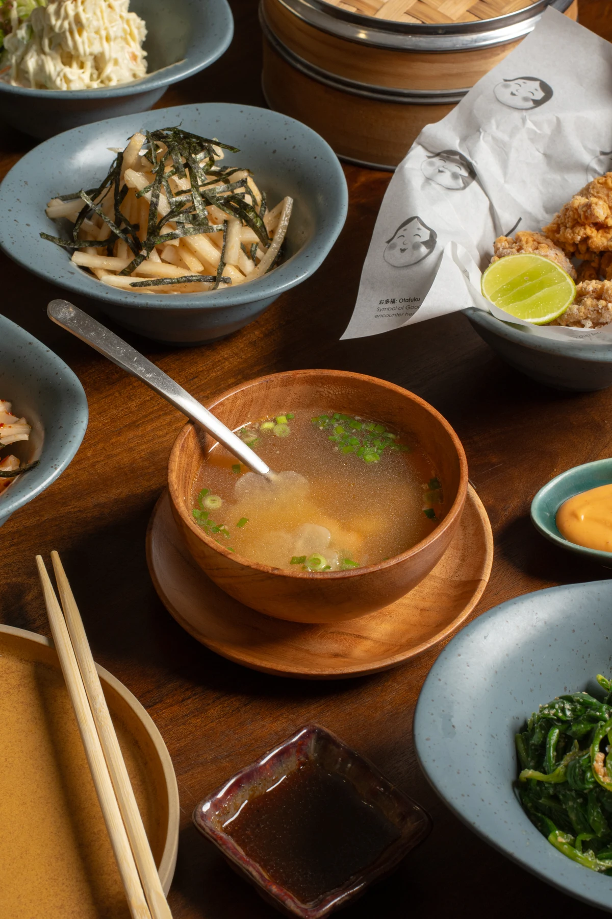 Japanese dishes, served together