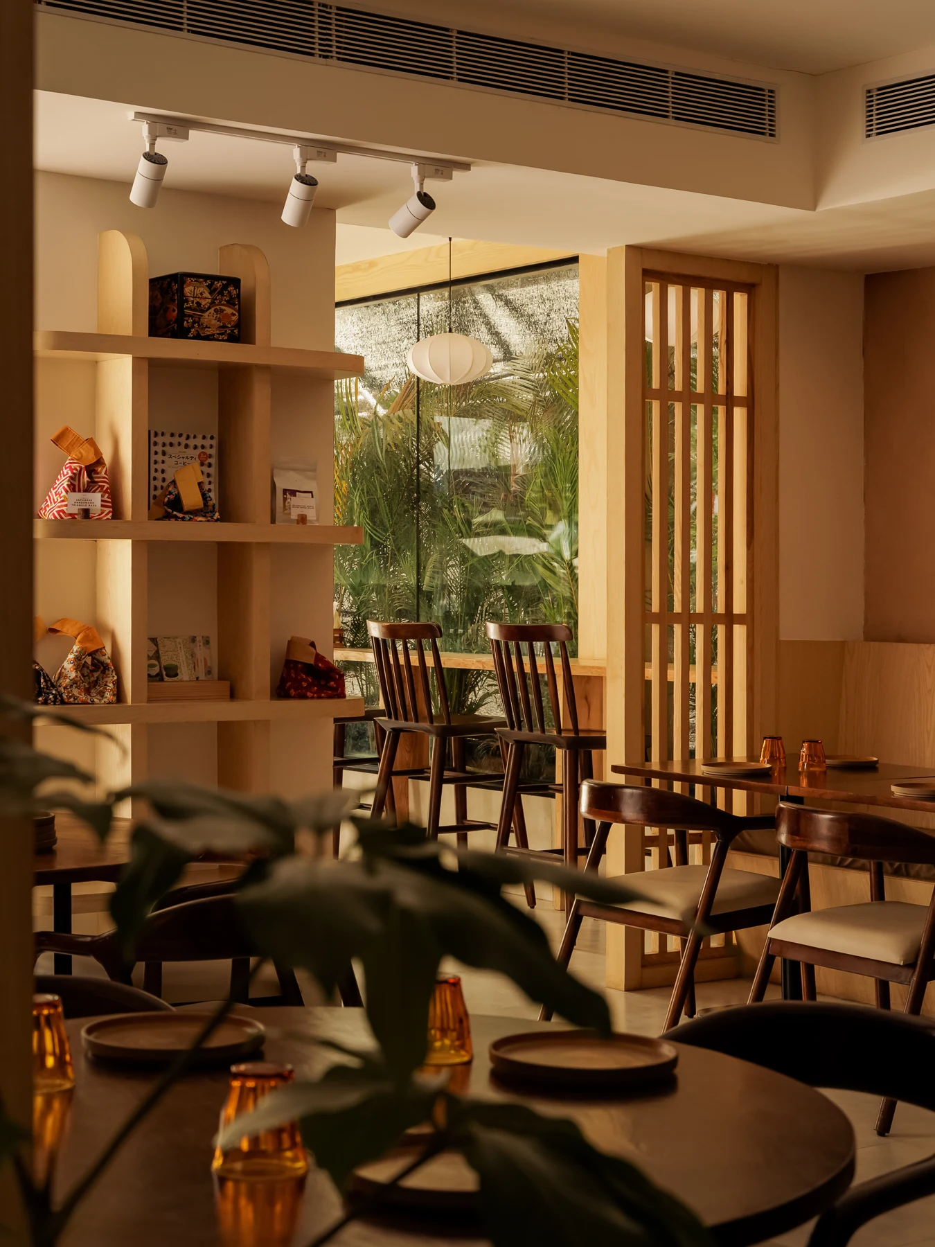 The warmly lit IKOI bakery interior